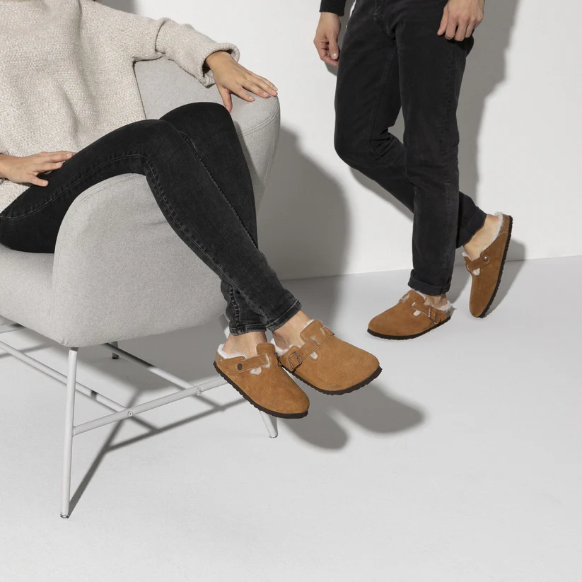 Birkenstock Boston Shearling Suede|Mink - Image 6