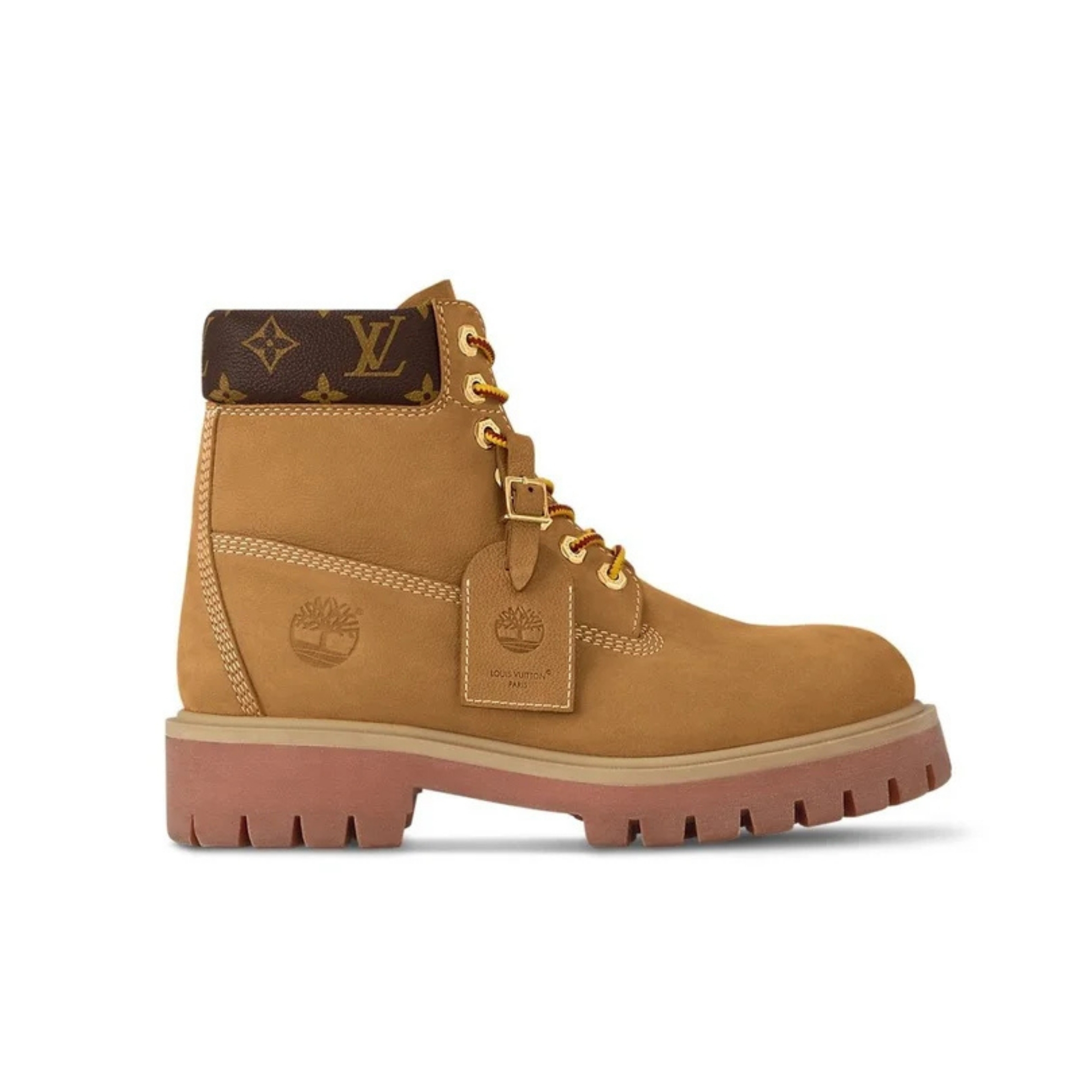 TIMBERLAND X LOUIS VUITTON ANKLE  Wheat & Brown Monogram Boots
