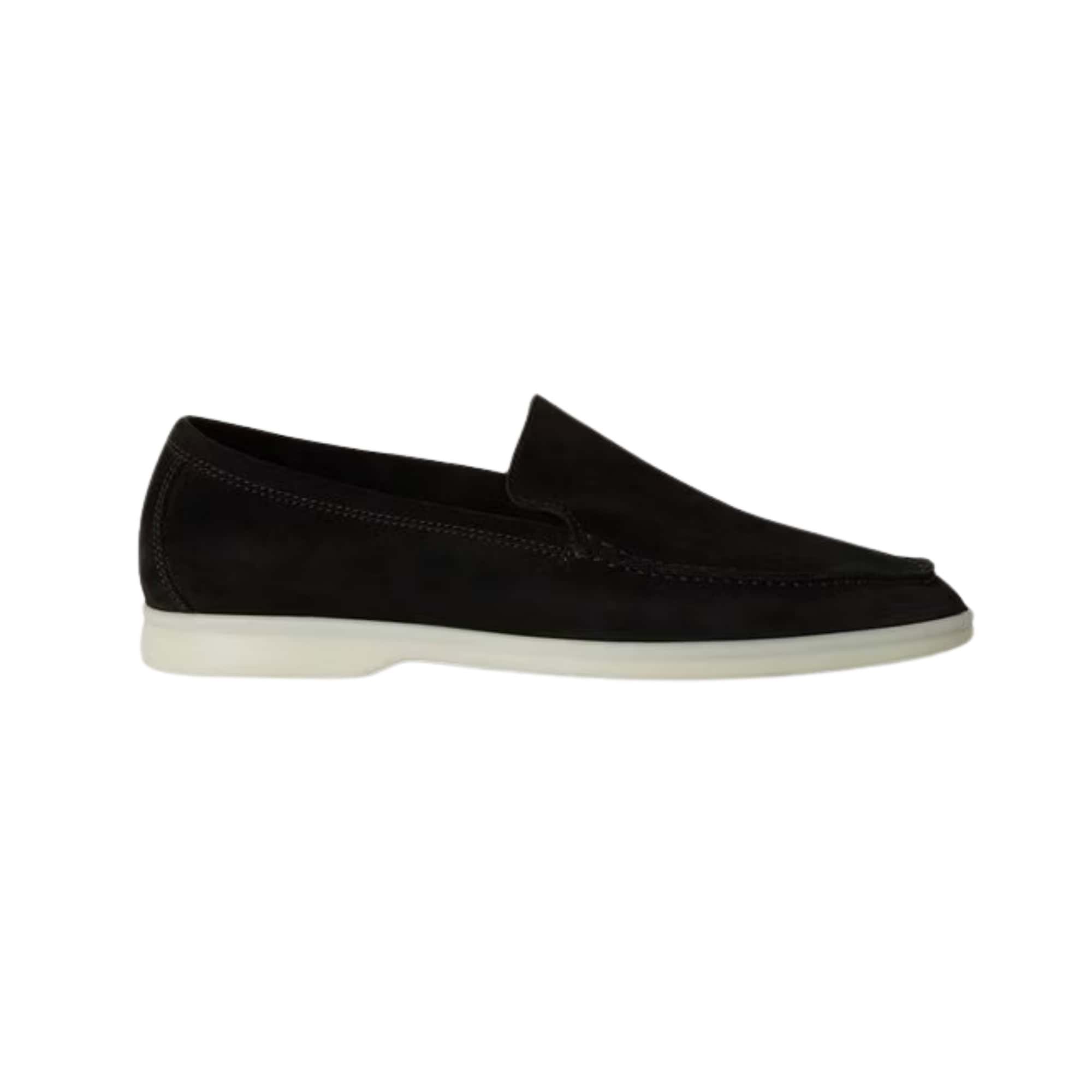 Loro Piana Summer Walk Loafer Suede Black