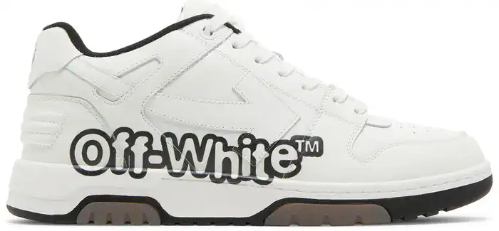 OFF-WHITE Out of Office Low 'Logo Print - White Black' - Image 2