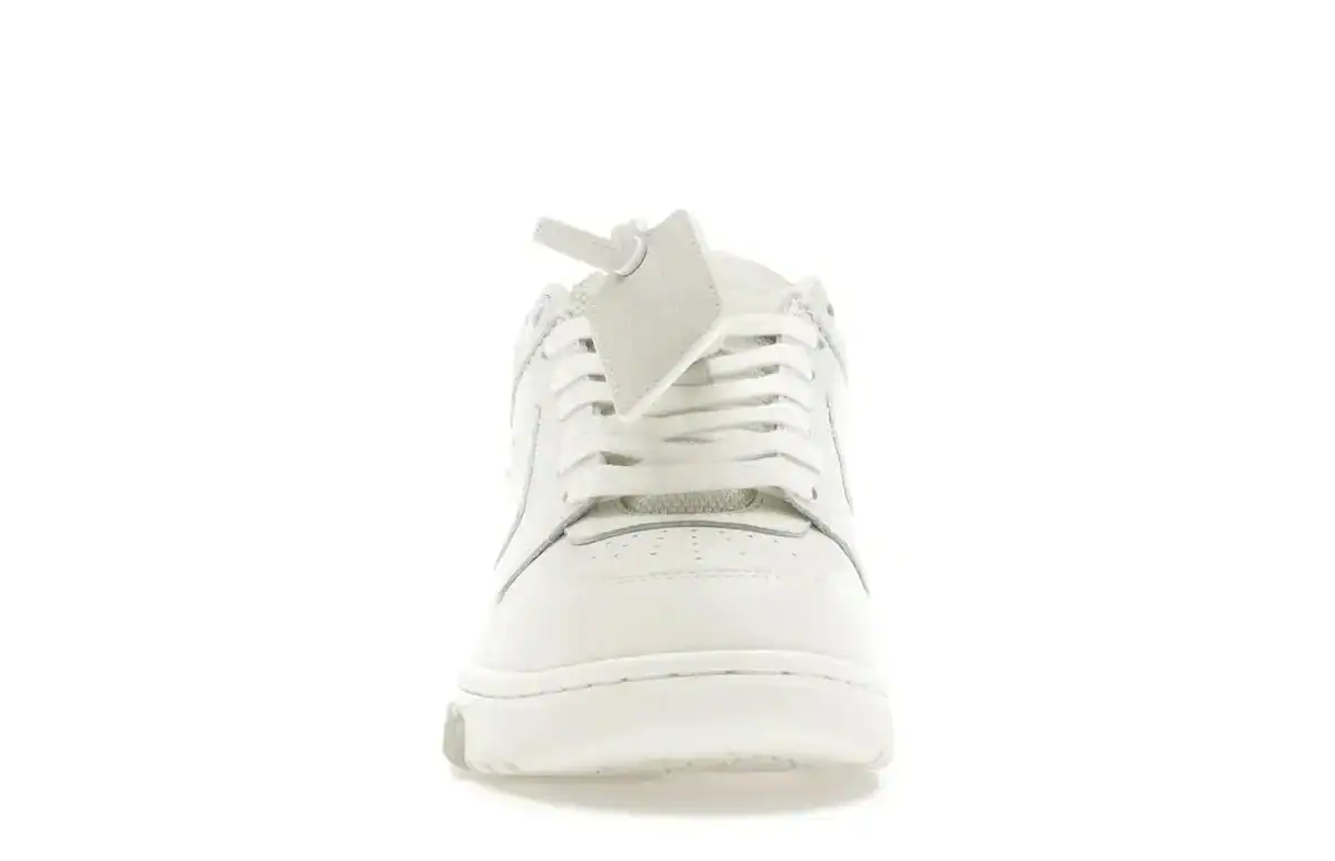 White OFF-WHITE Out Of Office calf leather sneakers with triple sole design.