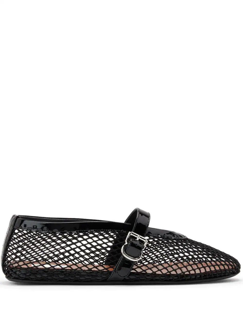 Alaïa Fishnet Ballerina Flats Black - Image 2