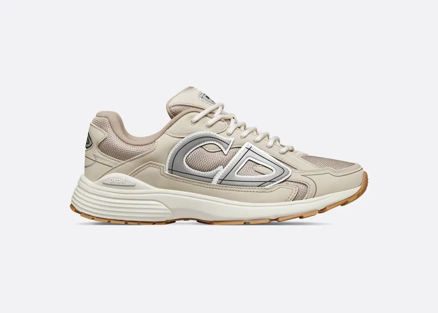 Cream B30 Countdown Sneaker with Technical Mesh.