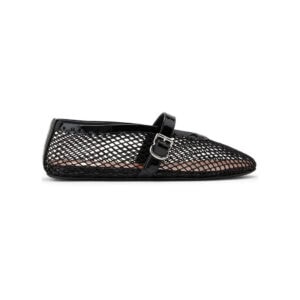 Alaïa Fishnet Ballerina Flats Black