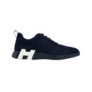 Navy Hermès bouncing sneakers with sporty design and comfortable sole.