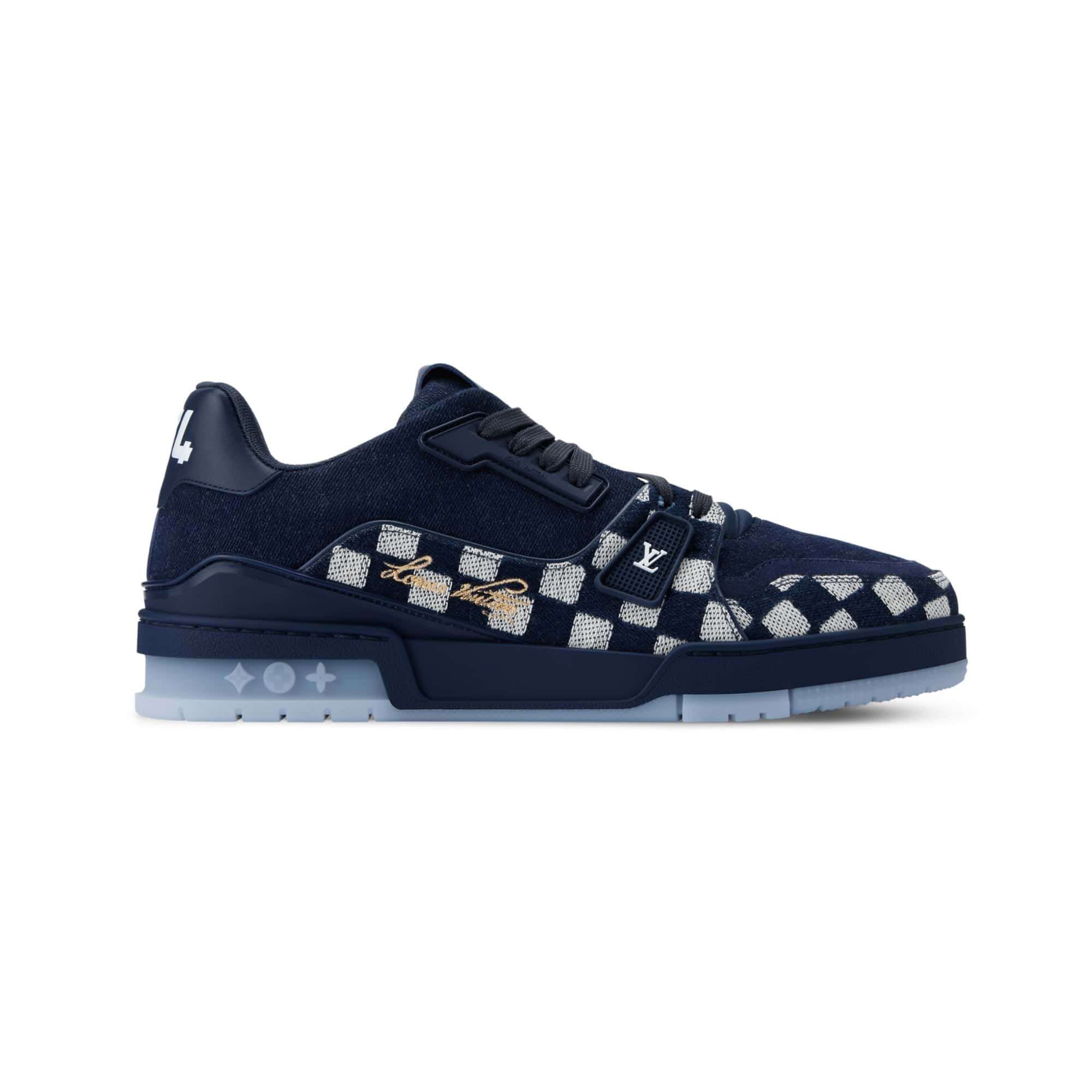 LV Trainer Sneaker Navy