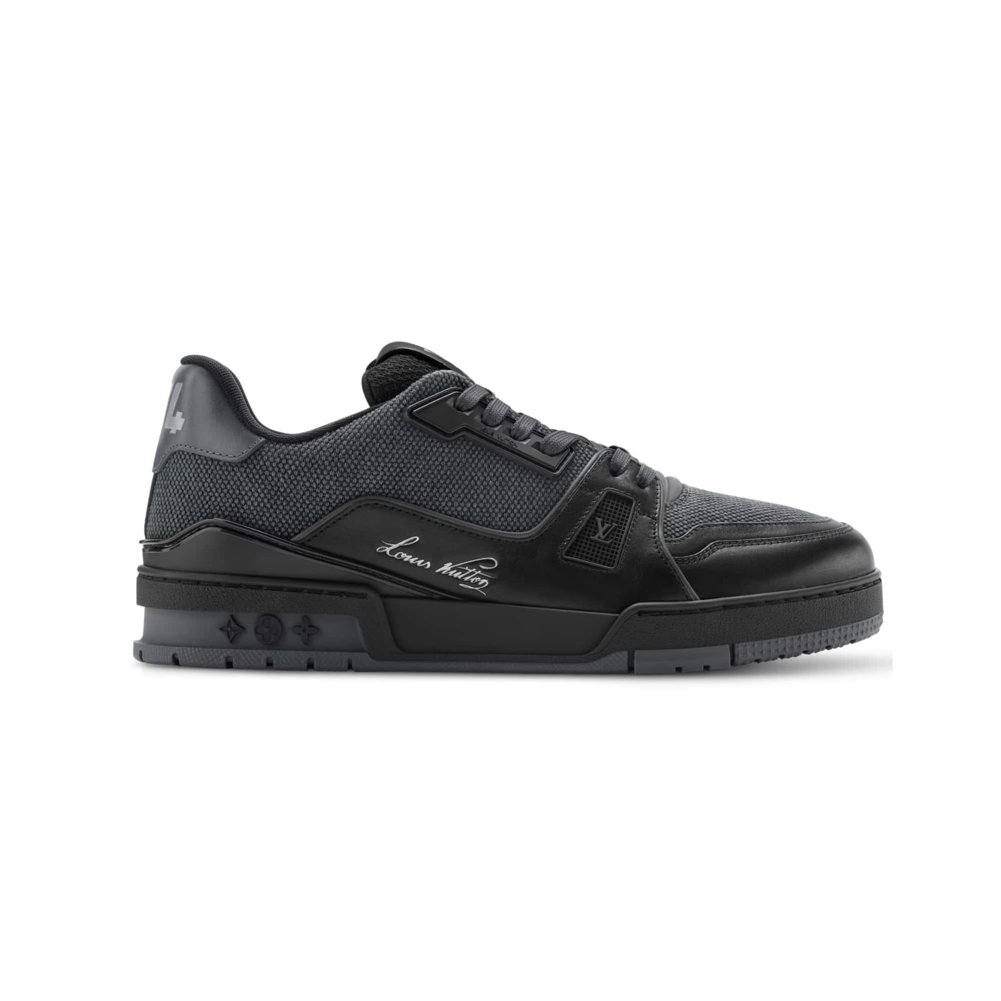 LV Trainer Sneaker Black Matte