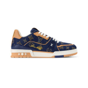 LV Trainer Sneaker Blue/Gold
