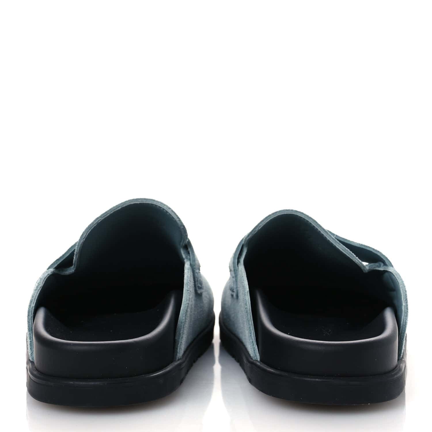 Hermès Go Mules Made Of Light Blue Suede Calfskin - Image 7