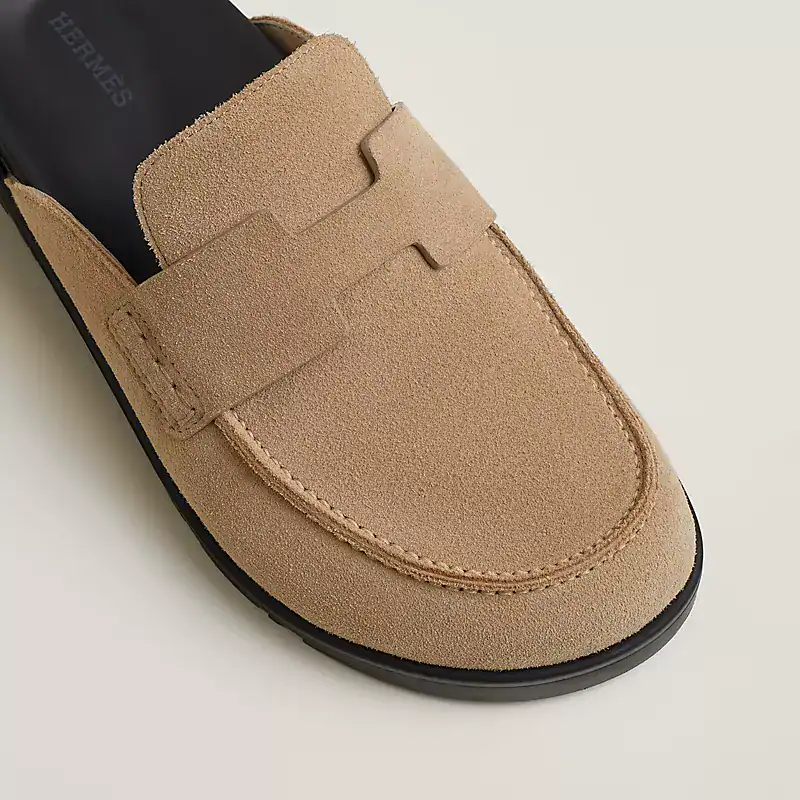 Hermès Go Mules In Beige Suede, A Slip-On Style Featuring - Image 5