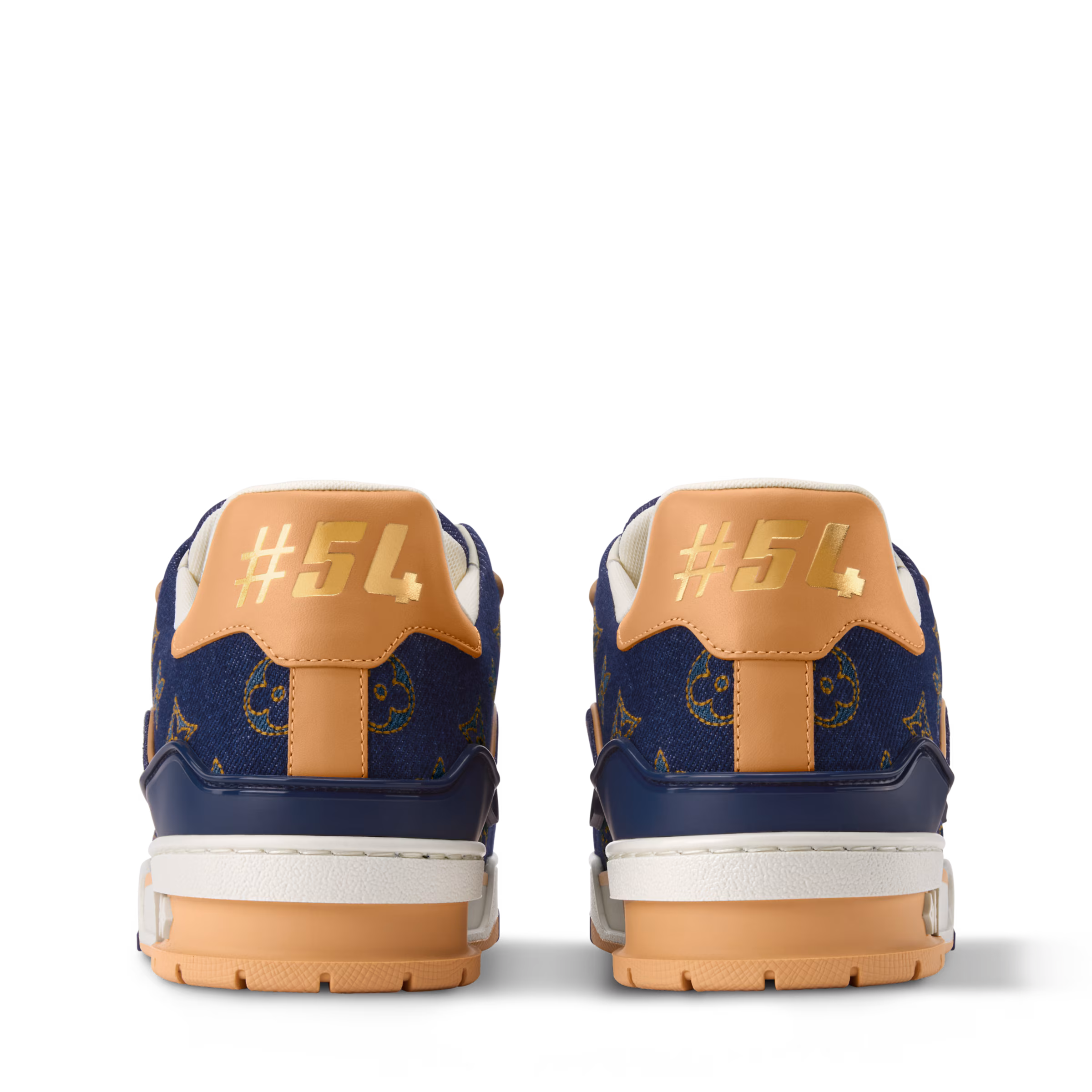LV Trainer Sneaker Blue/Gold - Image 5