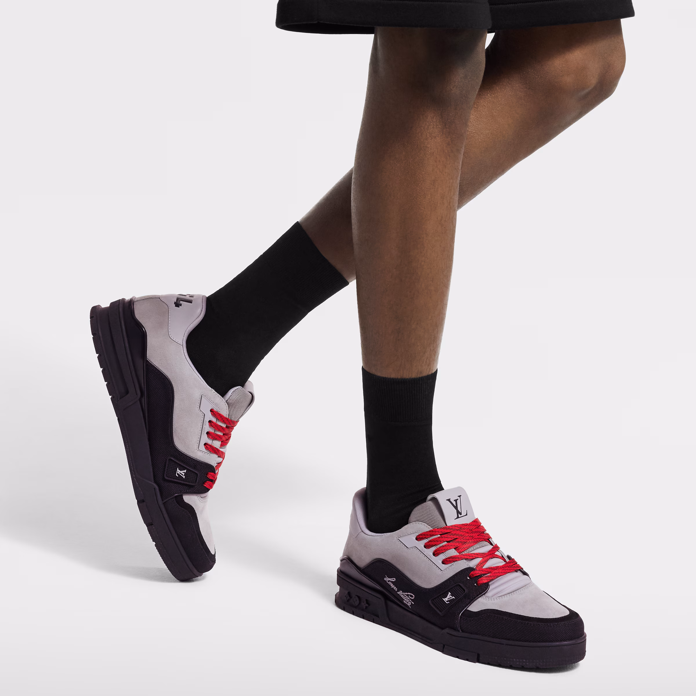 LV Trainer Sneaker Grey - Image 5