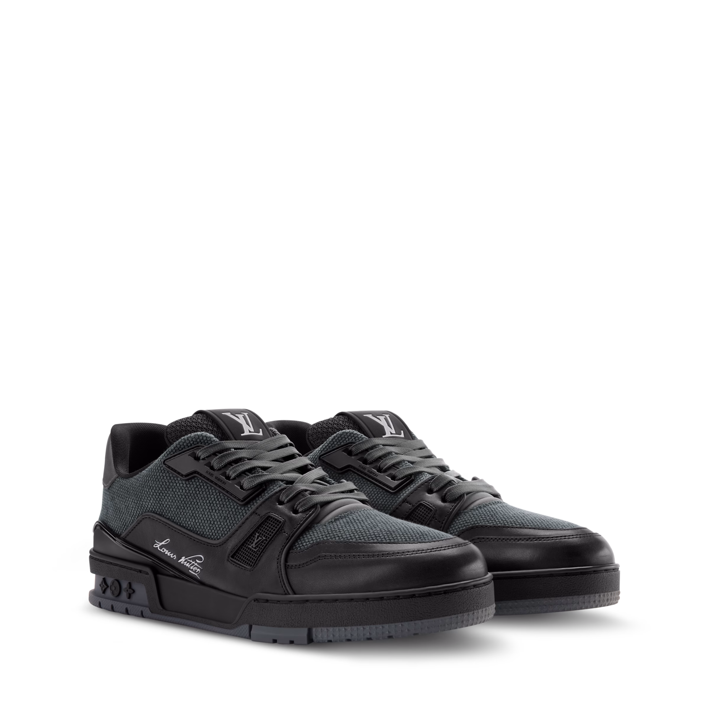LV Trainer Sneaker Black Matte - Image 3