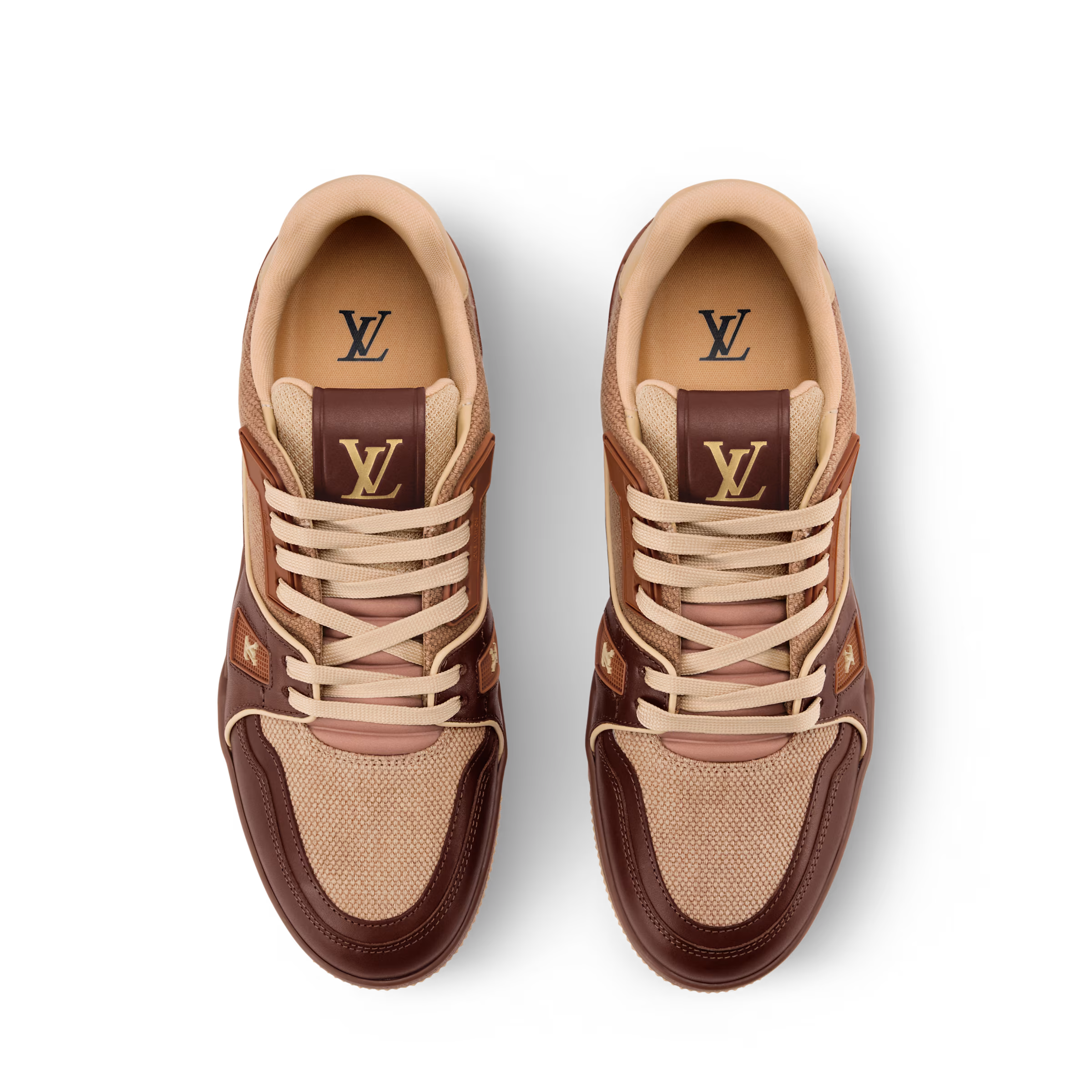 LV Trainer Sneaker Brown/Gold - Image 4