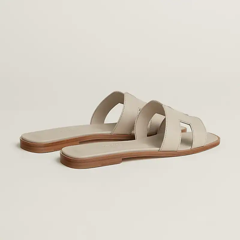 Hermes Oran Sandal Beige Nomade Calfskin Leather - Image 4