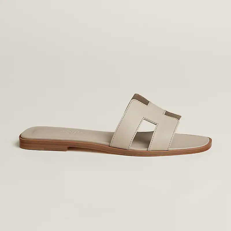 Hermes Oran Sandal Beige Nomade Calfskin Leather - Image 2