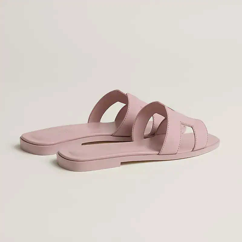 Hermes Oran Sandal Rose Cancan Leather - Image 4