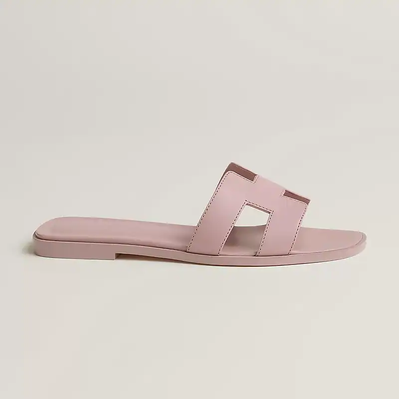 Hermes Oran Sandal Rose Cancan Leather - Image 2