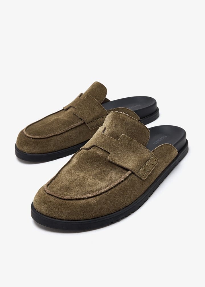 Hermès Go Mule In Brown Suede Calfskin Leather - Image 4