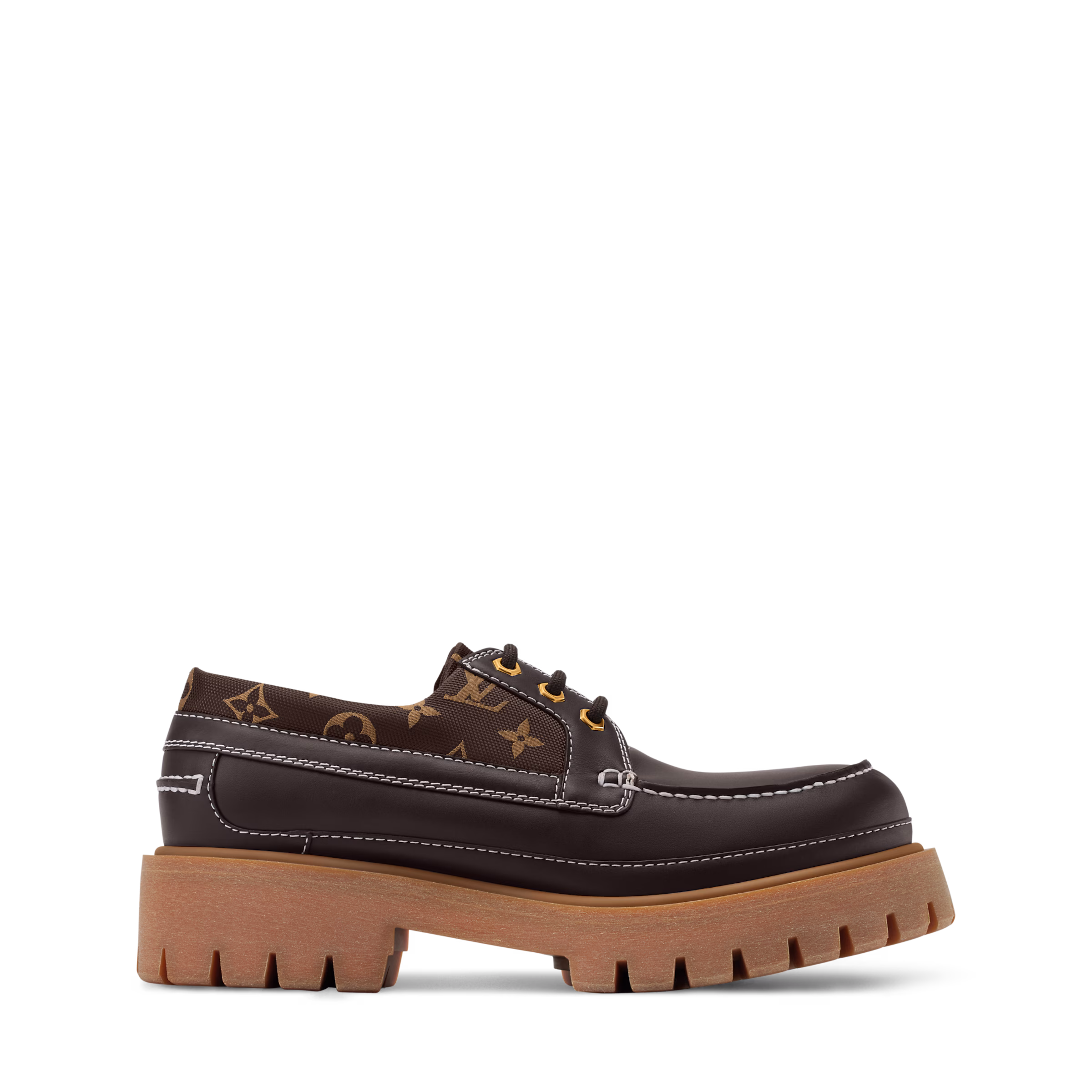LV Remix Boat Shoe Brown - Image 2