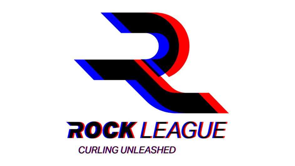 Logo of Rock League featuring stylized "R" with red, black, and blue accents, representing the competitive gaming and sports theme.