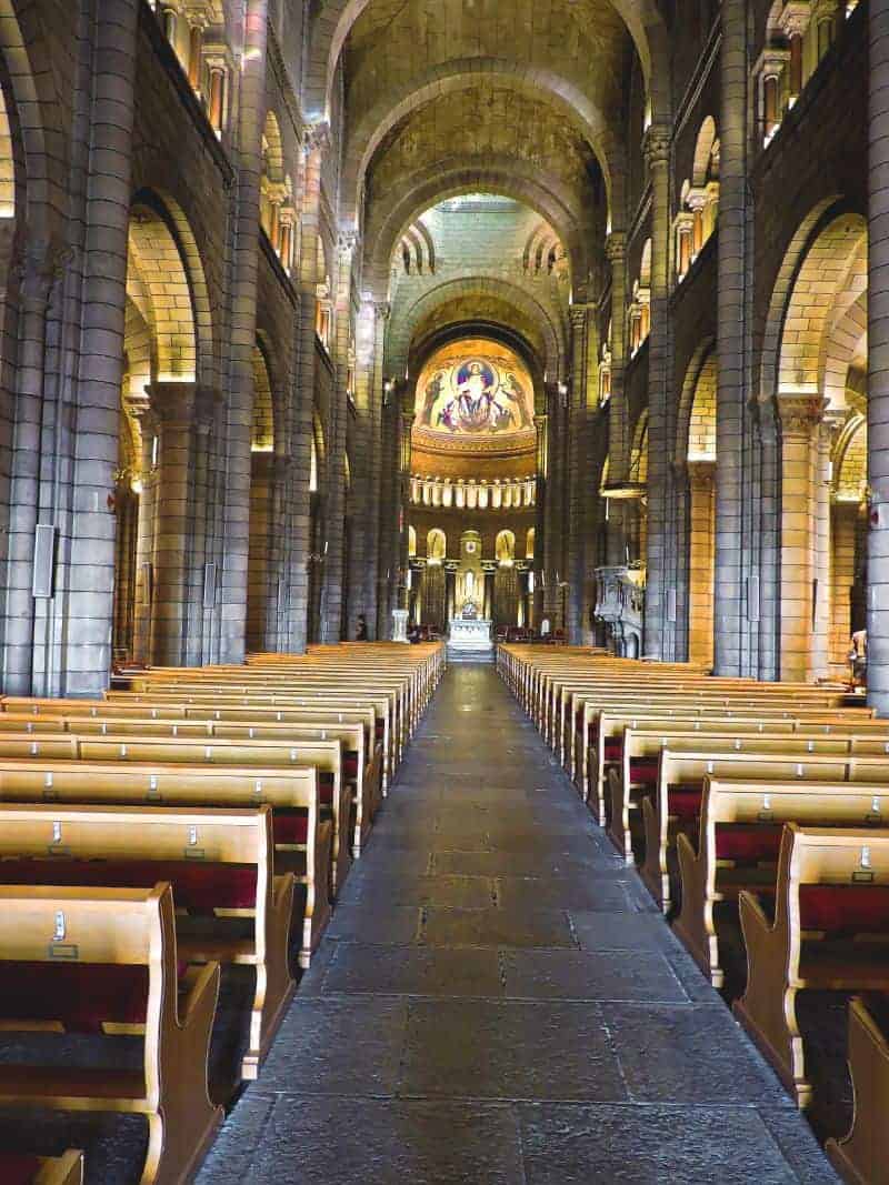 interior of the cathedral