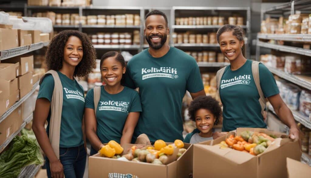volunteering together