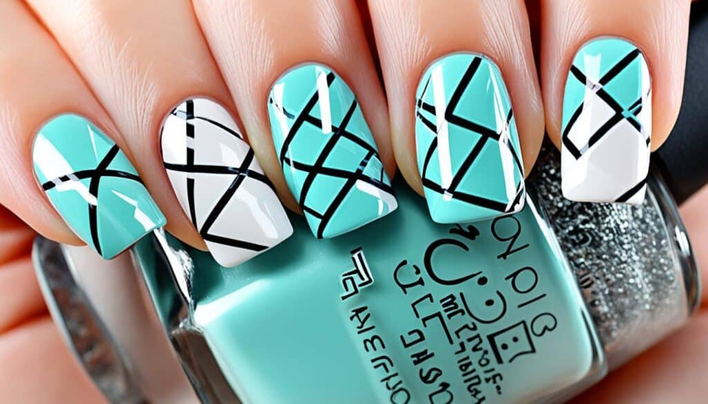 Abstract nail design