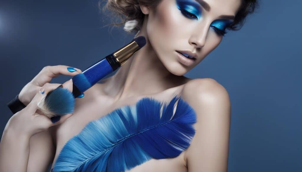 blue makeup