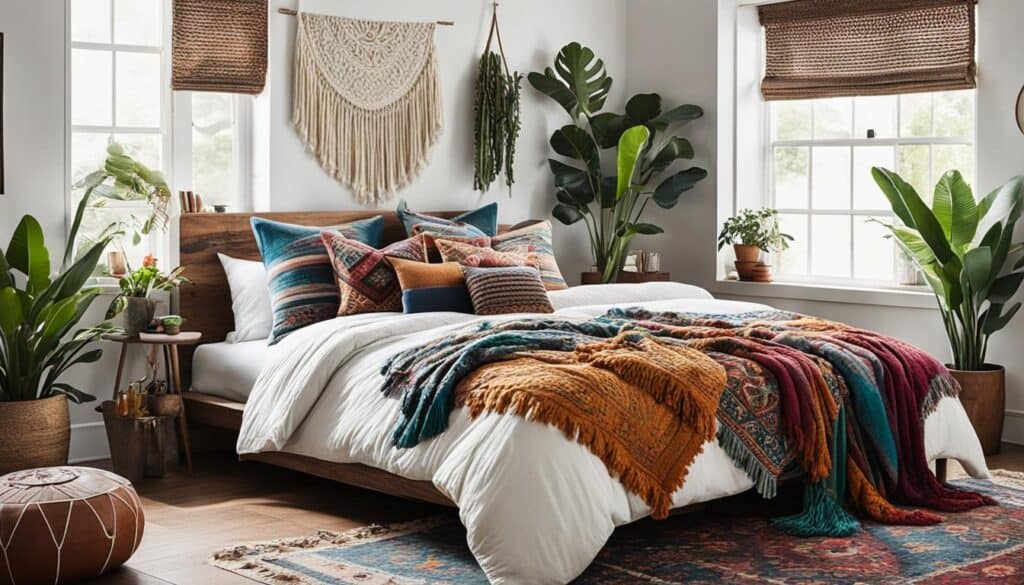Bohemian chic bedroom decorating ideas