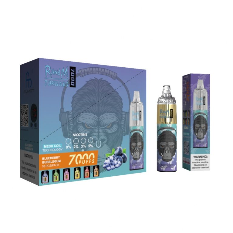 RandM Tornado 7000 Blueberry Bubblegum – Bild 3