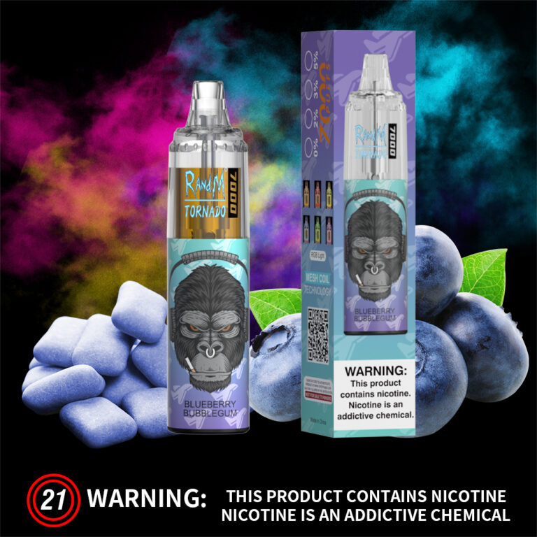 RandM Tornado 7000 Blueberry Bubblegum