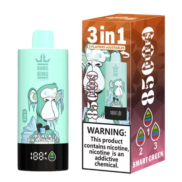 Bang King 85000 Strawberry Vanilla Coke/Peach Ice/Black Dragon Ice
