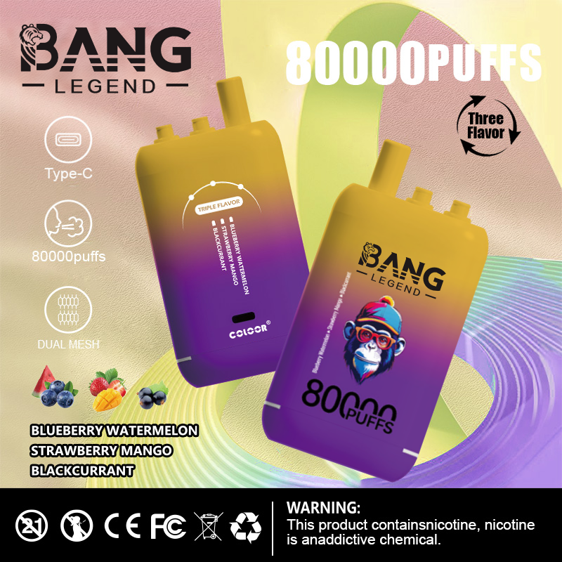 Bang Legend 80000 Blueberry Watermelon/Strawberry Mango/Blackcurrant