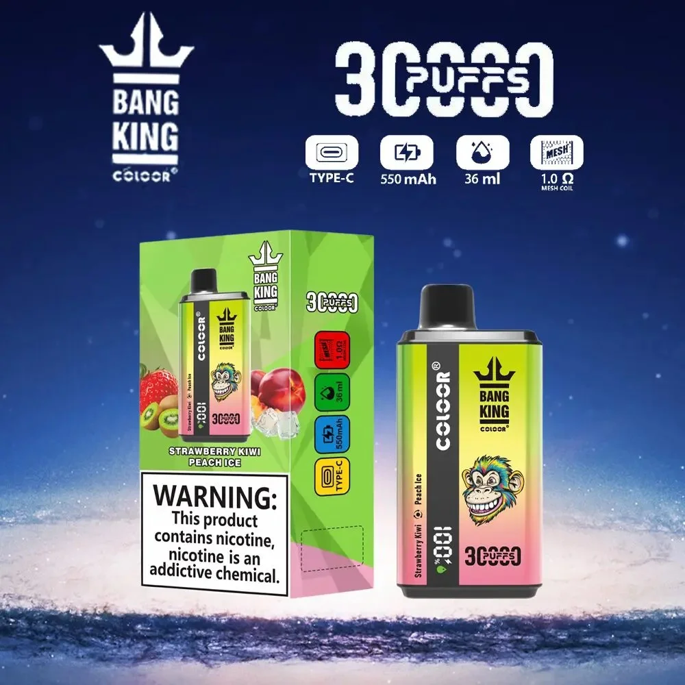 Bang King 30000 Strawberry Kiwi/Peach Ice
