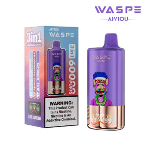 WASPE AIVIOU 60000 Grape Ice/Strawberry Candy/Strawberry Raspberry Cherry