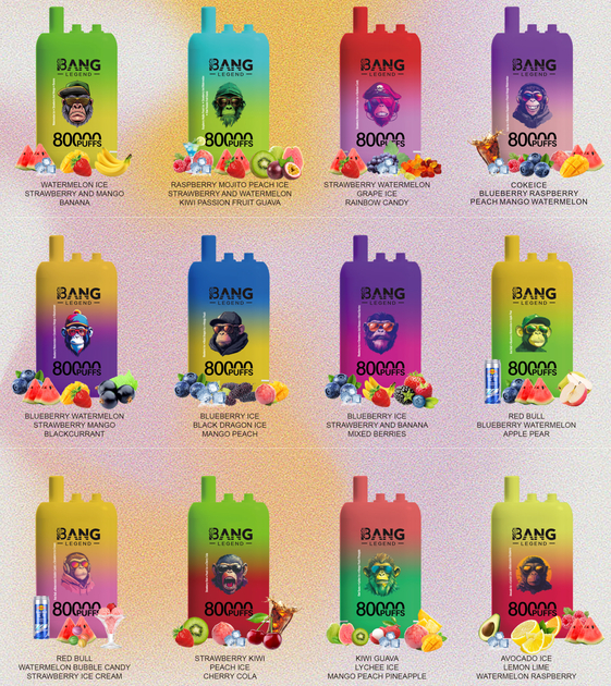 Bang Legend 80000 Raspberry Mojito Peach Ice/Strawberry Watermelon/Kiwi Passionfruit Guava