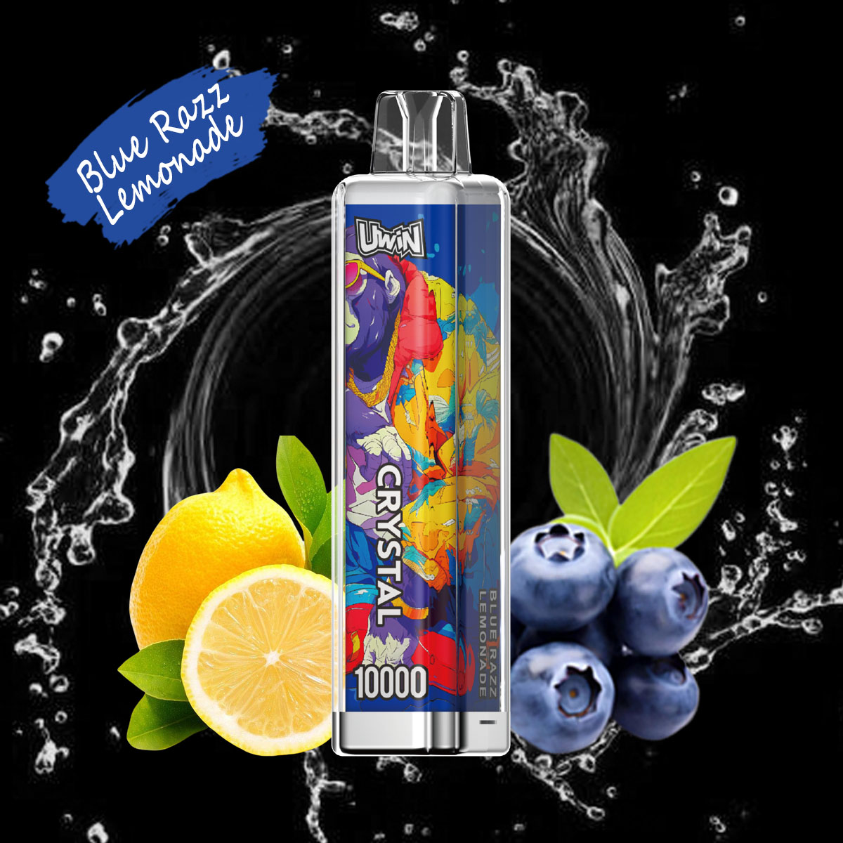 Uwin Crystal 10000 Blue Razz Lemonade
