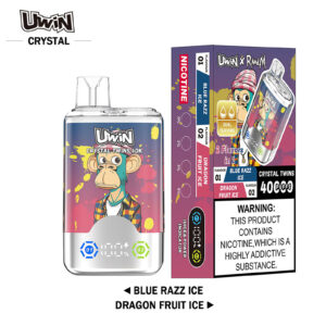 Uwin Crystal Twins 40000 Blue Razz Ice/Dragon Fruit Ice