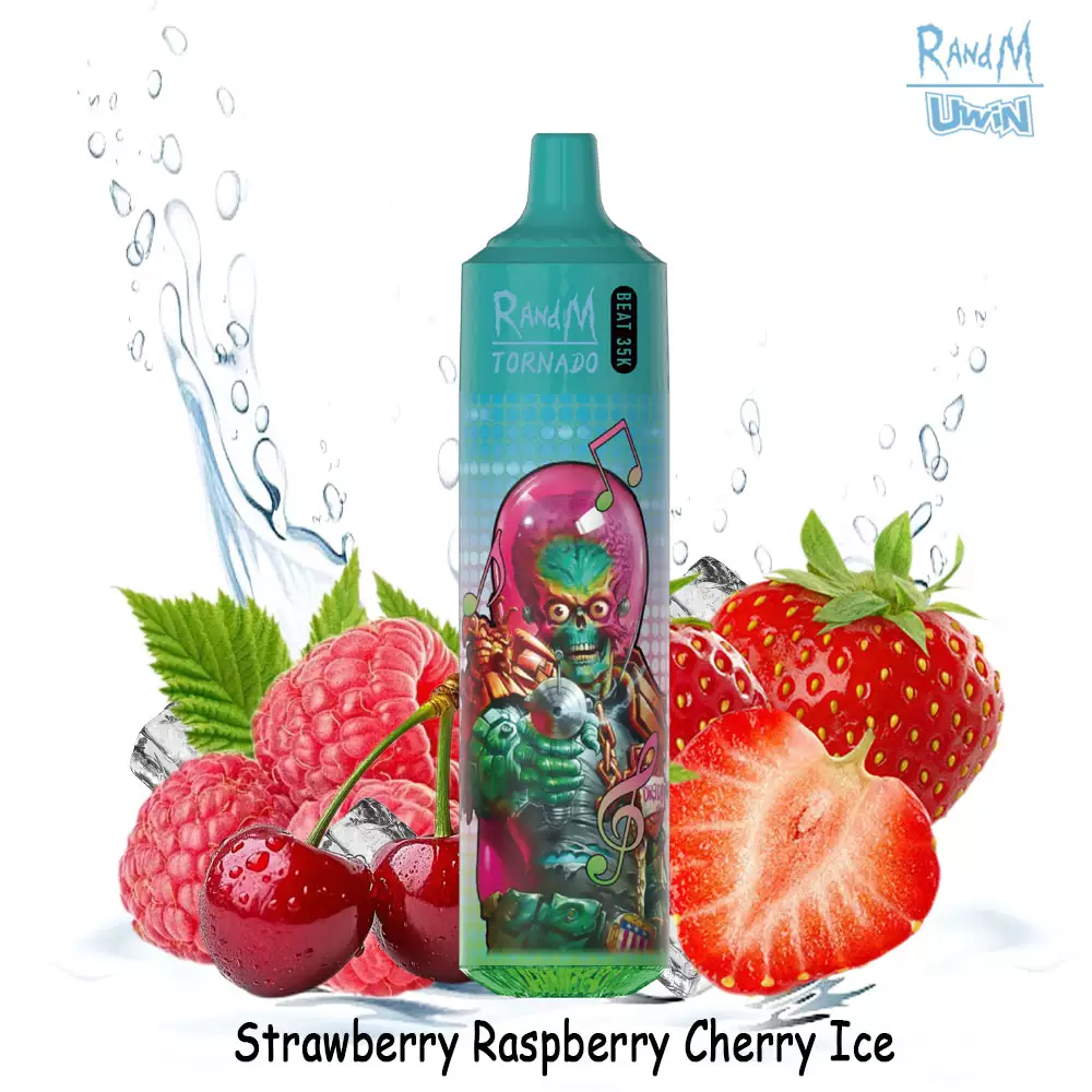 Uwin RandM Tornado Beat 35000 Strawberry Raspberry Cherry Ice