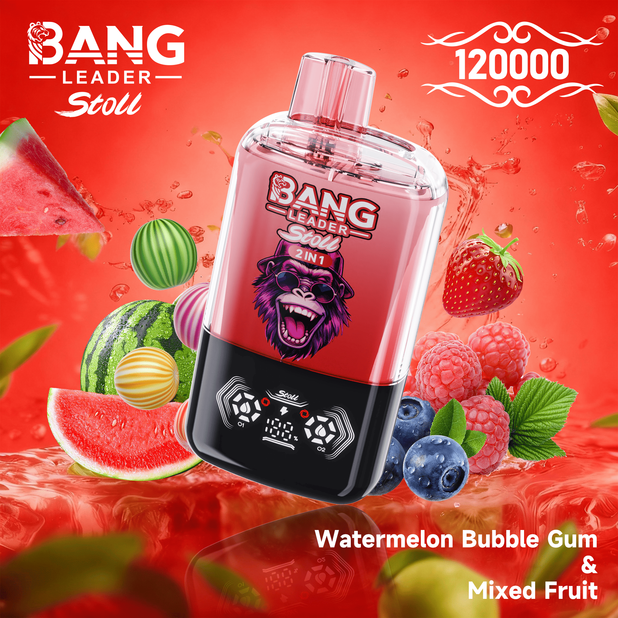 Bang Leader 120k Watermelon Bubble Gum/Mixed Fruit
