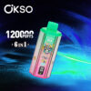 OKSO 6IN1 120K Strawberry Kiwi/Blueberry Peach Ice/Cool Mint