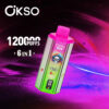 OKSO 6IN1 120K Strawberry Raspberry/Strawberry Mango/Kiwi Fruit