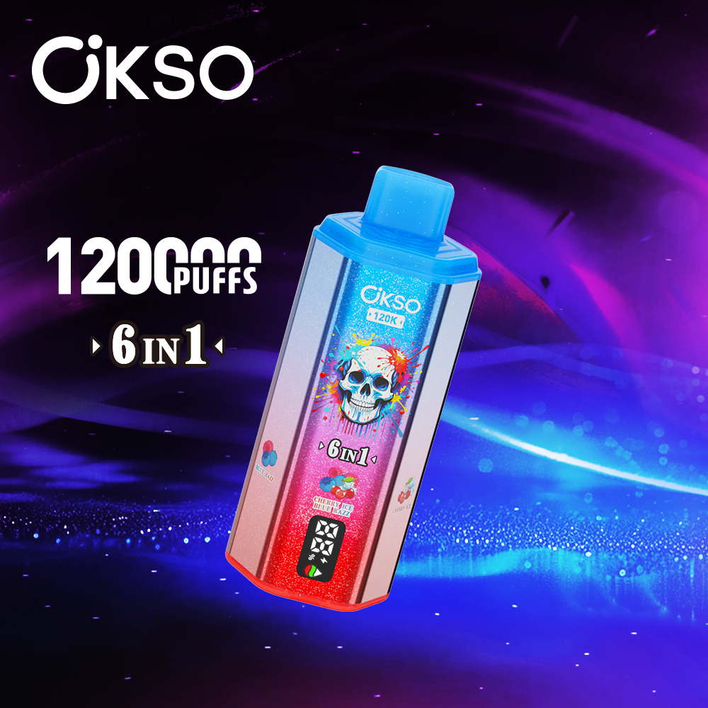 OKSO 6IN1 120K Blue Razz/Cherry Ice/Lemon Lime