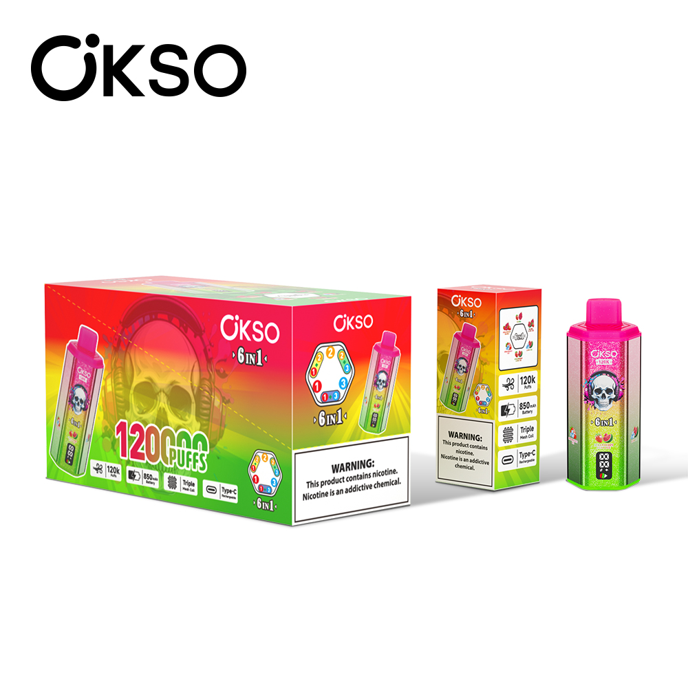 OKSO 6IN1 120K Strawberry Ice/Lush Ice/Mamba