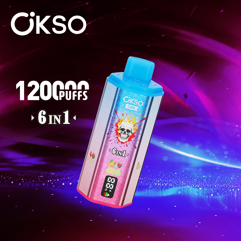 OKSO 6IN1 120K Strawberry Watermelon/Peach Ice/Mango Ice