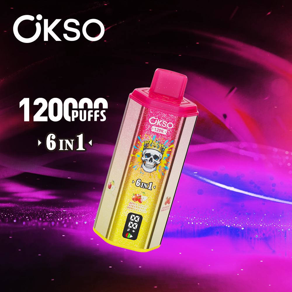 OKSO 6IN1 120K Apple Pears/Strawberry Pomegranate/Mixed Berries