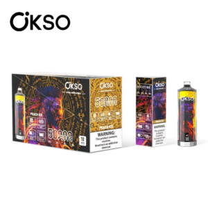 OKSO Shisha Hookah Mega 50000 Peach Ice