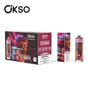 OKSO Shisha Hookah Mega 50000 Strawberry Watermelon Bubblegum