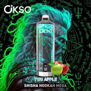 OKSO Shisha Hookah Mega 50000 Two Apple